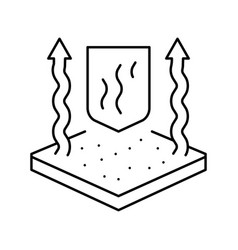 Breathable Fabric Line Icon