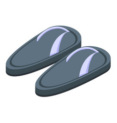 Spa Slippers Icon Isometric Bathroom