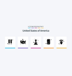 Usa Glyph 5 Icon Pack Including Native American