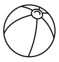 Dog Beach Ball Icon Outline Style