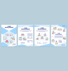 Land Development Blue Brochure Template