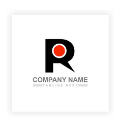 Letter R Simple Alphabet Logo Design Suitable