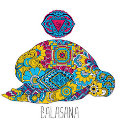 Pose In Yoga Of Balasana