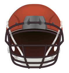 American Football Helmet Front