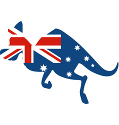 Australian Flag In Shape Of Kangaroo