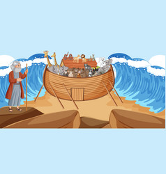 Moses Parting The Sea And Noahs Ark Biblical