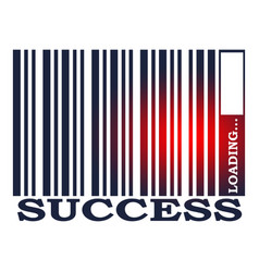 Success Word And Bar Code