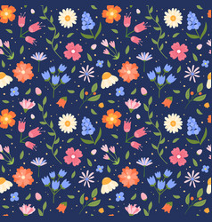 Floral Pattern Cute Hand Drawn Flowers