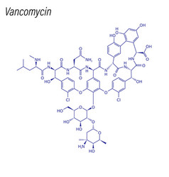 Skeletal Formula Vancomycin Drug Chemical