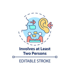 Involves At Least Two Persons Concept Icon