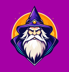 Purple Wizard With Magical Spell