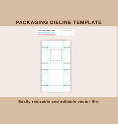 Display Pie Box Dieline Template