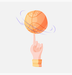 Flat Basketball Ball