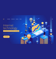 Internet Technology And Business Landing Page