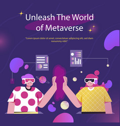 Flat Design Metaverse Concept Posts