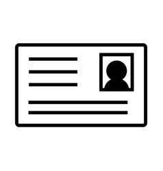 License Card Icon Or Id Card