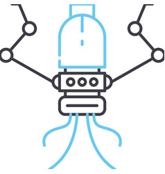 Nanobot Line Icon Outline Symbol