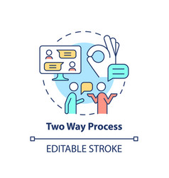 Two Way Process Concept Icon