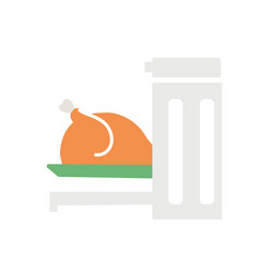 Chicken In Oven Icon