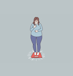 Overweight And Obese People Concept