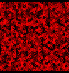 Ruby Pattern Of Hexagons And Squares Red Maroon