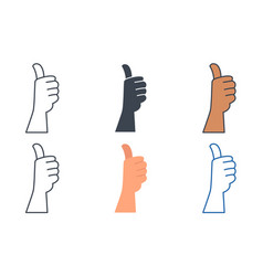 Thumbs Up Icon Collection With Different Styles