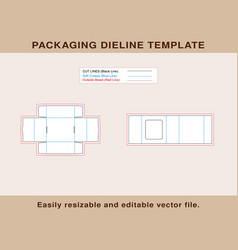 Display Soap Box Dieline Template