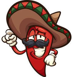 Happy Mexican Chili Pepper Clip Art