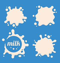 Milk Yogurt Or Cream Splash Blot Set