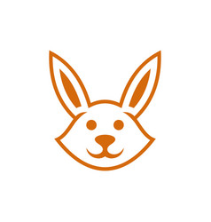 Animal Rabbit Head Cute Simple Logo