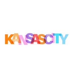 Kansas City Name City On A White