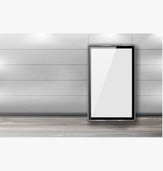 Blank Billboards Stand In Row Office Hallway