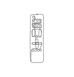 Tv Remote Continuous Line Drawing One Line Art