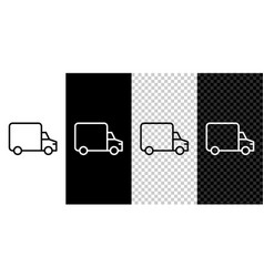 Isometric Delivery Cargo Truck Vehicle Icon