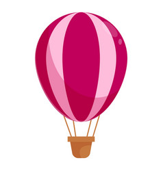 Pink Hot Air Balloon Floating