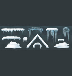 Snow Elements Capes Piles Icicles Snowdrift