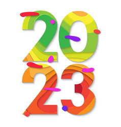 2023 New Year Cut Paper Background