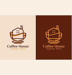 Coffee House Logo Design Stylish Logo