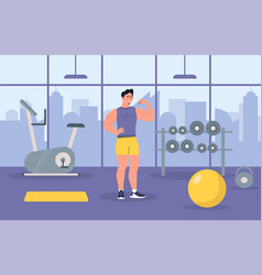 Man In Gym Concept