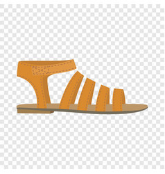 Summer Woman Sandal Icon Flat Style