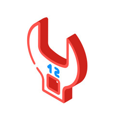 Crowfoot Wrench Isometric Icon