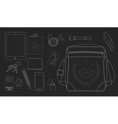 Every Day Carry Man Items Set2 Chalkboard