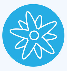 Icon Edelweiss Suitable For Education Symbol Blue