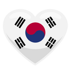 South Korea Heart Flag