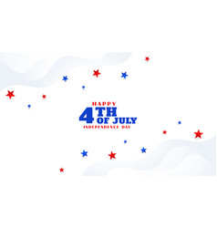 Simple Happy 4th Of July Independence Day On