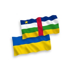 Flags Of Central African Republic And Ukraine