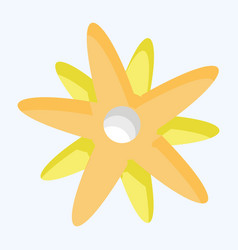 Icon Edelweiss Suitable For Education Symbol Flat