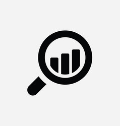 Market Research Icon Bar Chart Analysis Search Up