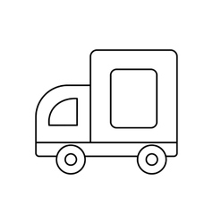 Medium Truck Line Icon