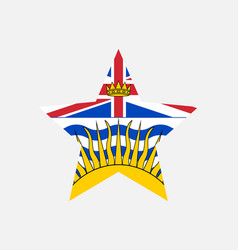 British Columbia Canada Star Flag